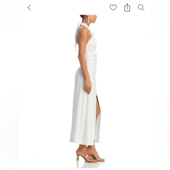 Cult Gaia Ivory Knotted Backless Dress NWT - Picture 5 of 9